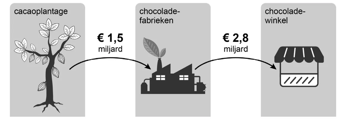 informatiebron 3 bedrijfskolom chocolade